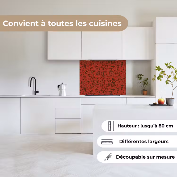 Crédence cuisine - Rouille - Rouge - Taches — 6