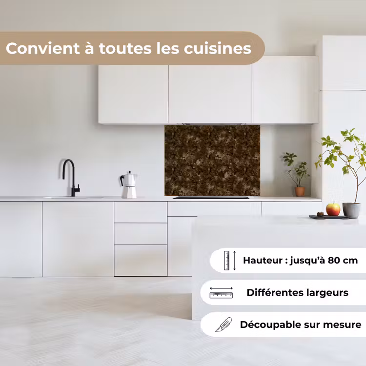 Crédence cuisine - Foncé - Granit - Marron — 6