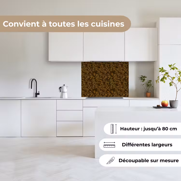 Crédence cuisine - Marron - Teintures - Granit — 6