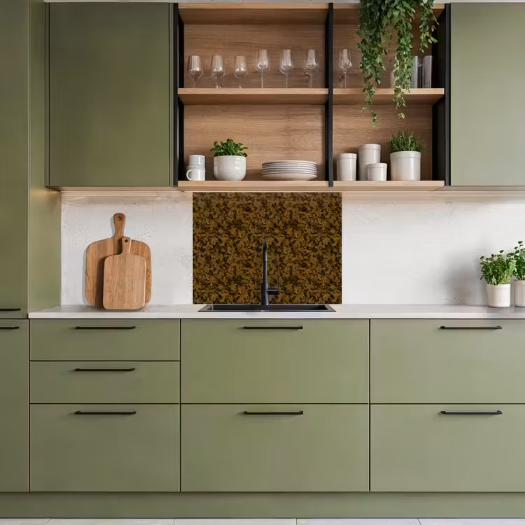 Crédence cuisine - Marron - Teintures - Granit — 7