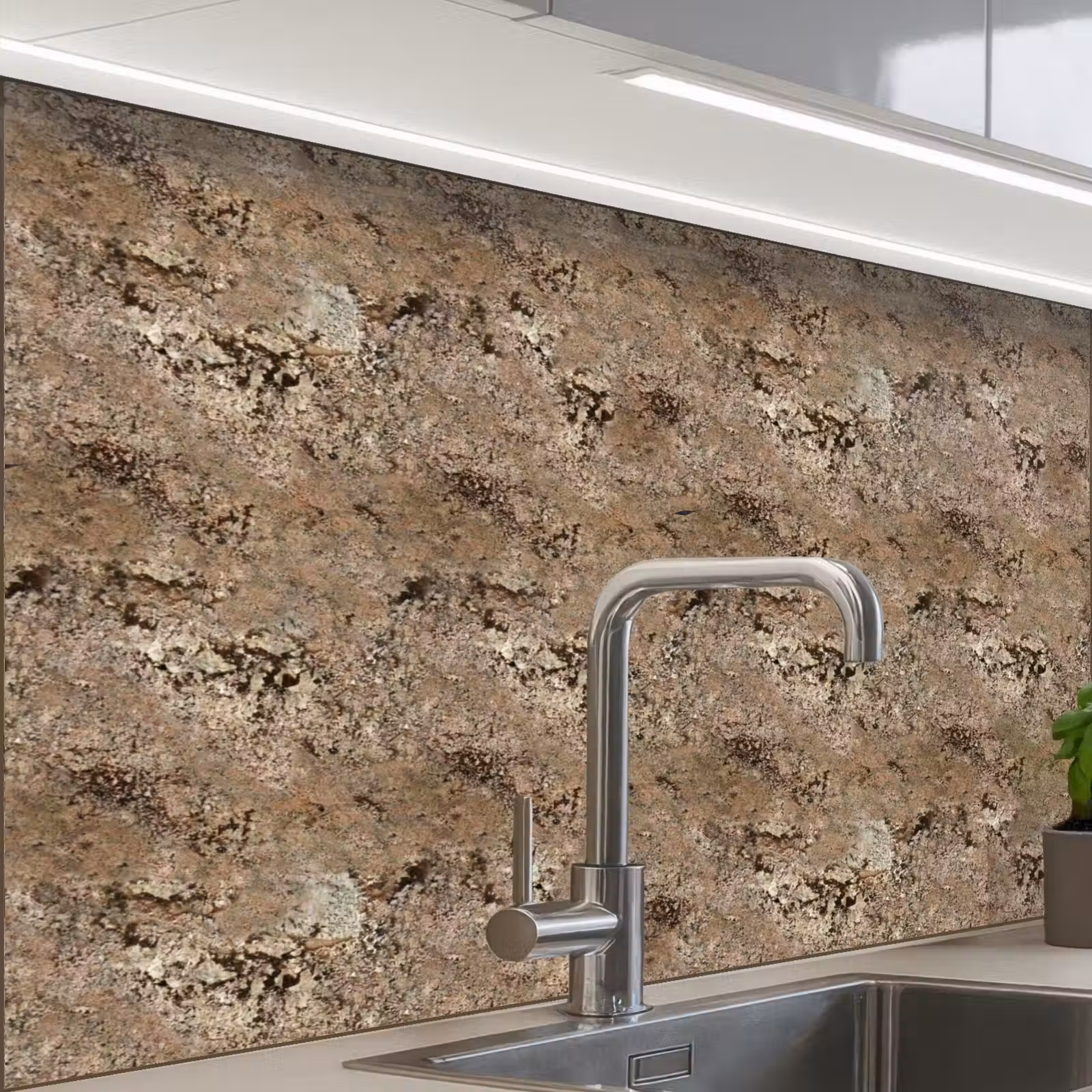 Crédence cuisine - Beige - Granit - Brut — 1