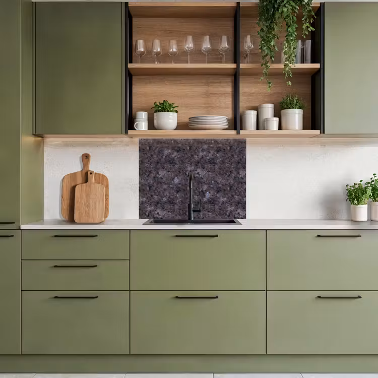 Crédence cuisine - Granit - Noir - Gris - Taches — 7