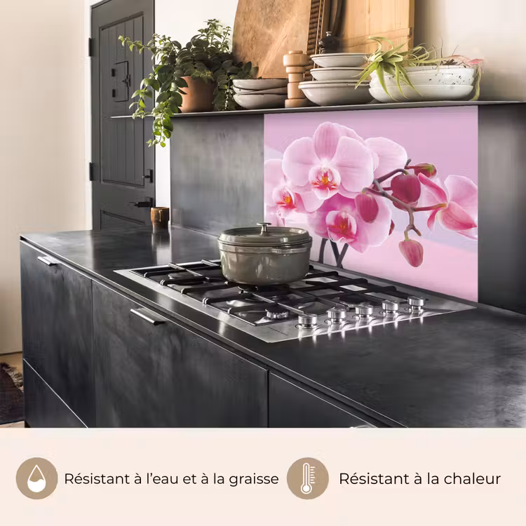 Crédence cuisine - Fleurs - Orchidée - Rose — 4