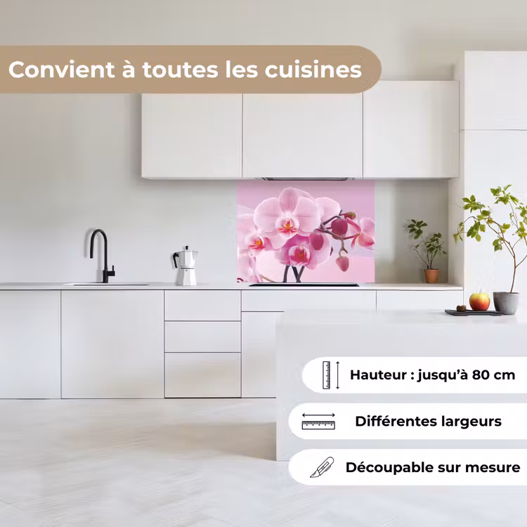 Crédence cuisine - Fleurs - Orchidée - Rose — 6