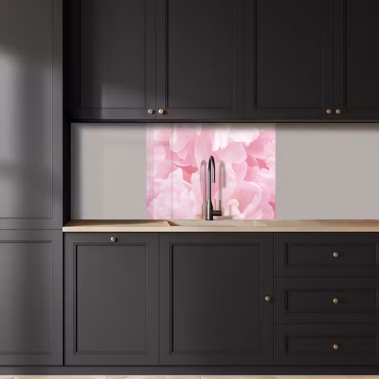 Crédence cuisine - Fleurs - Rose - Pivoine — 5
