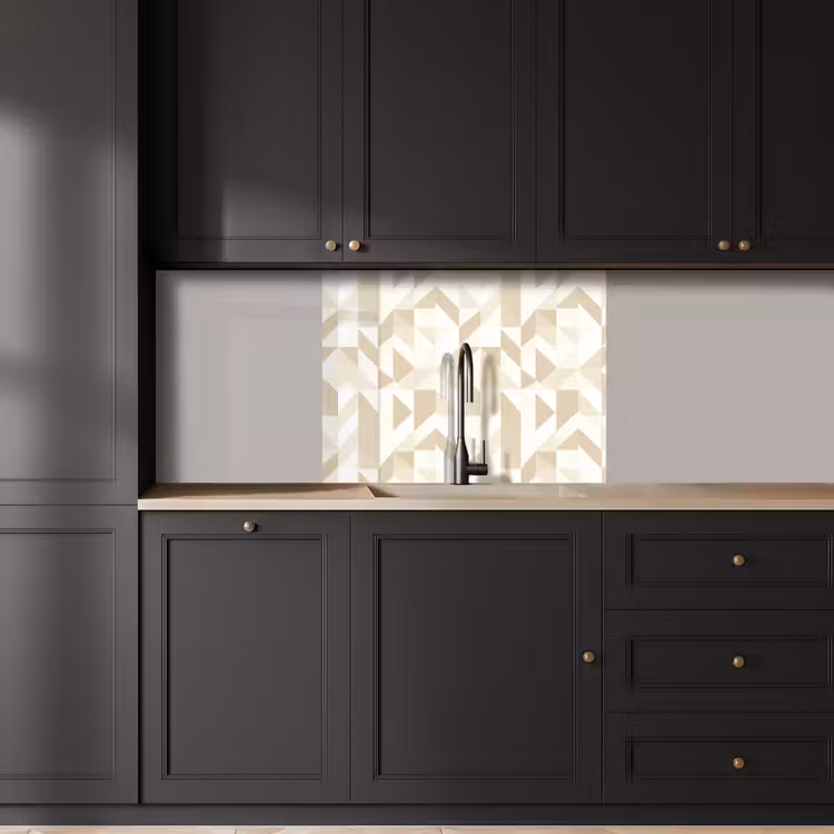 Crédence cuisine - Moderne - Abstrait - Beige — 5
