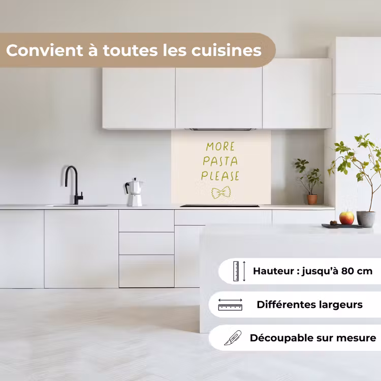 Crédence cuisine - Plus de pâtes s'il vous plaît — 6