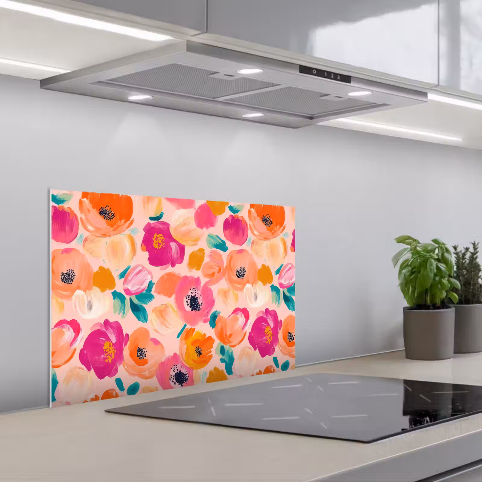 Fond de hotte - Fleurs - gaies - colorées — 1