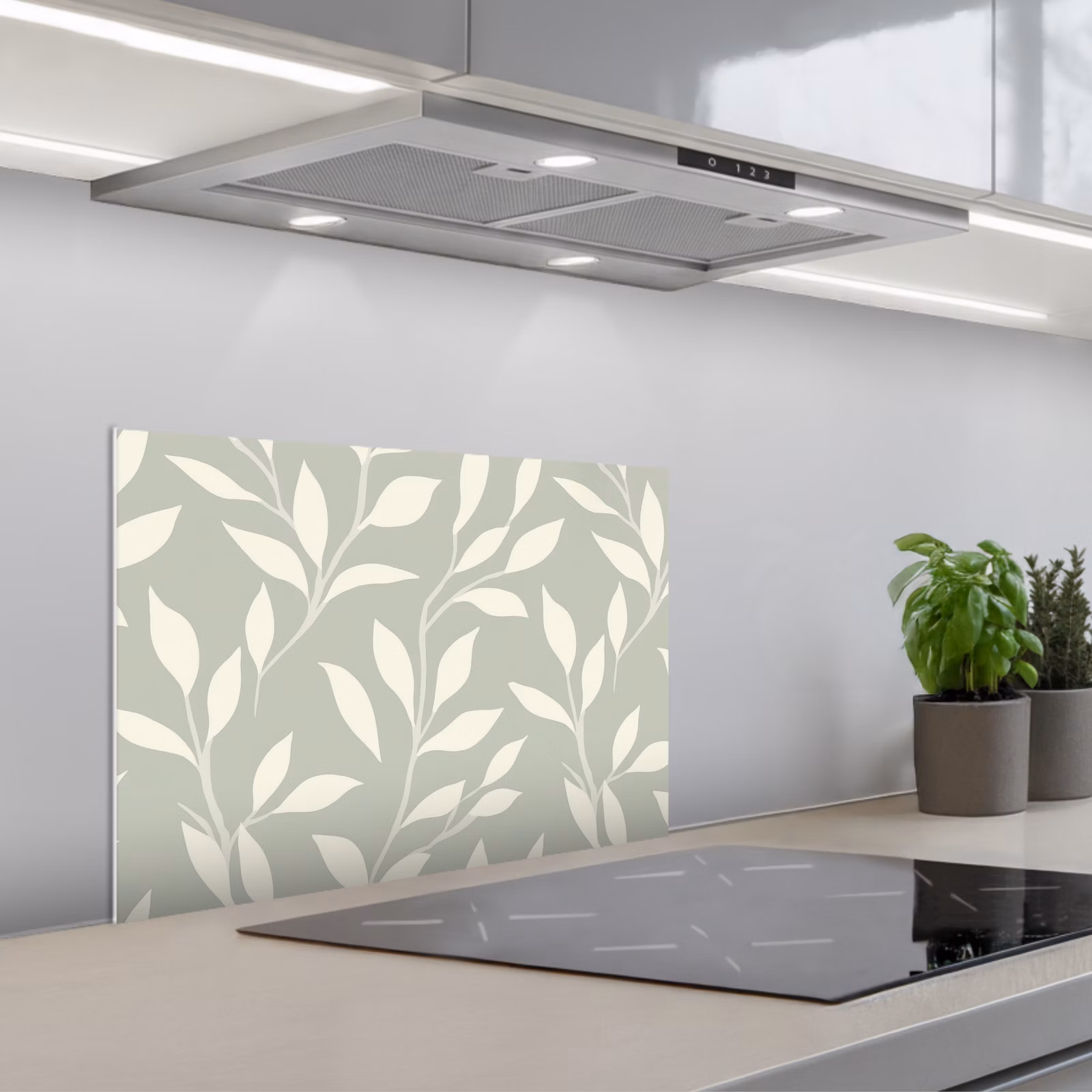 Fond de hotte - Minimaliste - Motif - Vert — 1