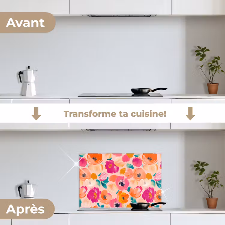 Fond de hotte - Fleurs - gaies - colorées — 7