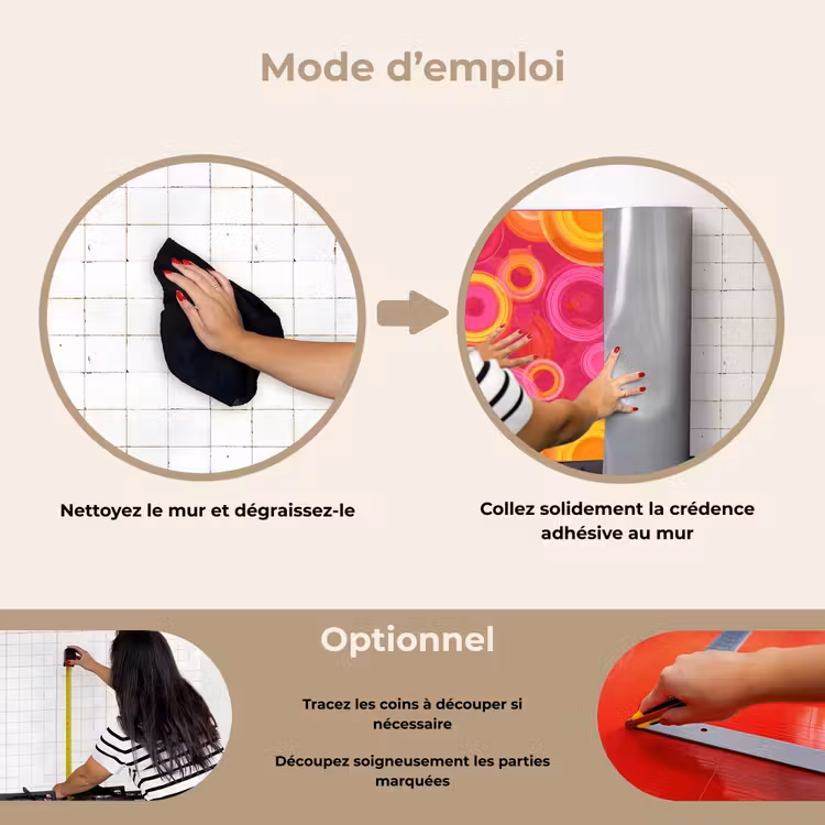 Fond de hotte - Cercles - Design - Coloré — 6