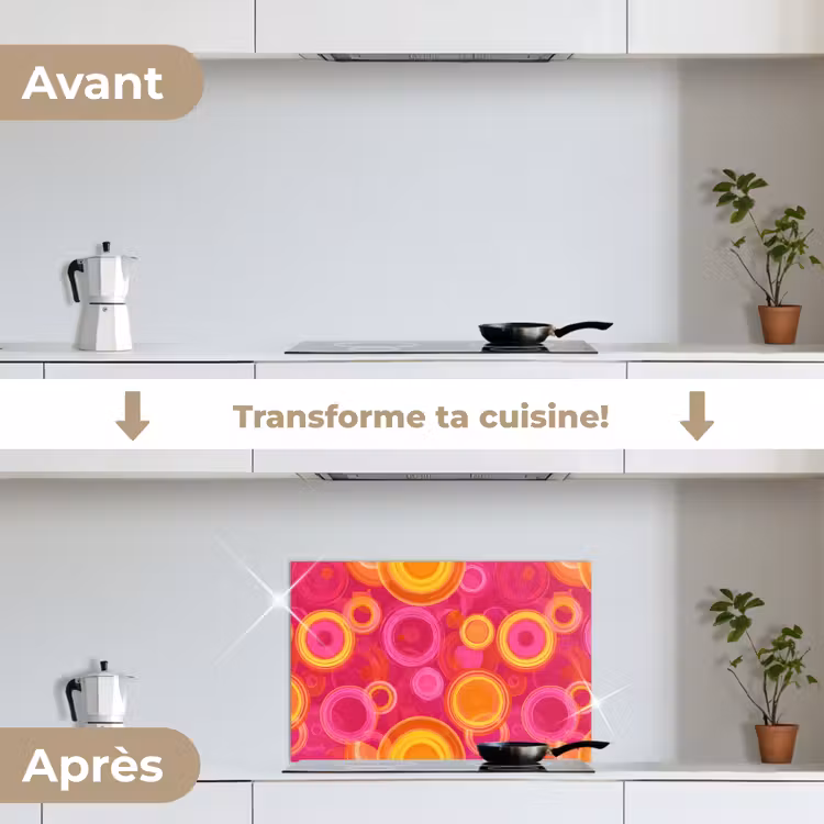 Fond de hotte - Cercles - Design - Coloré — 7