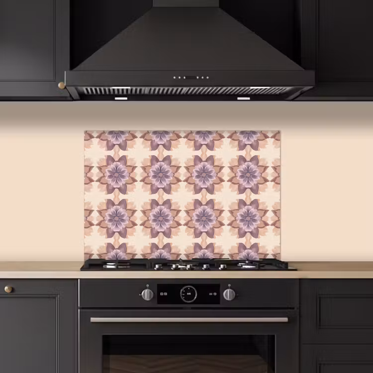 Fond de hotte - Classique - Motif - Violet — 5