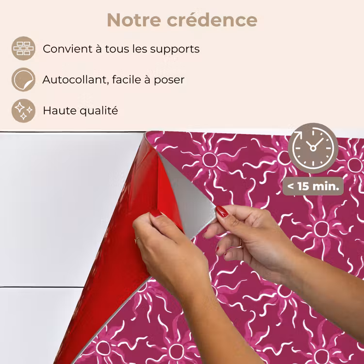 Fond de hotte - Bohème - Soleil - Magenta — 4