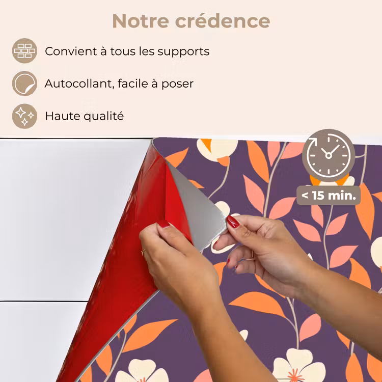 Fond de hotte - Boho - Vintage - Violet — 4