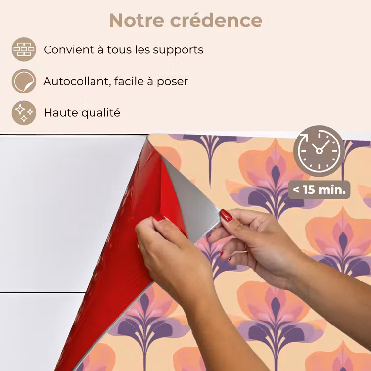 Fond de hotte - Botanique - Motif - Pastel — 4