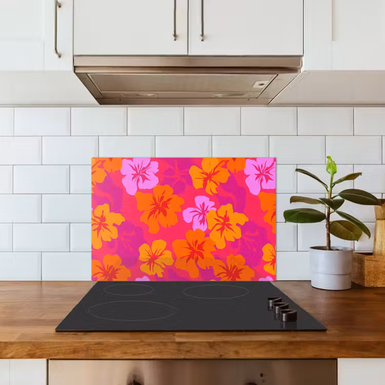 Fond de hotte - Été - Hibiscus - Coloré — 3