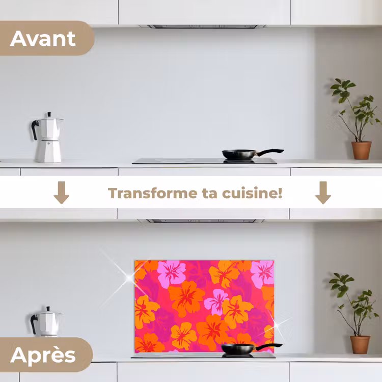 Fond de hotte - Été - Hibiscus - Coloré — 7