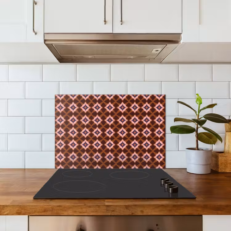 Fond de hotte - Géométrique - Orné - Marron — 3