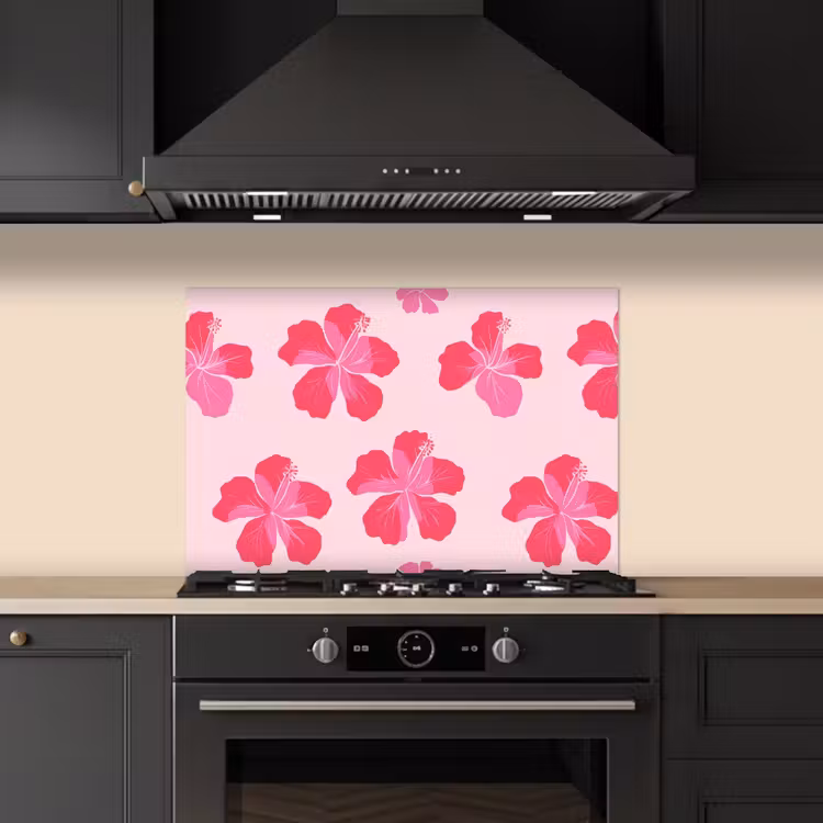 Fond de hotte - Hibiscus - Fleurs - Rose — 5
