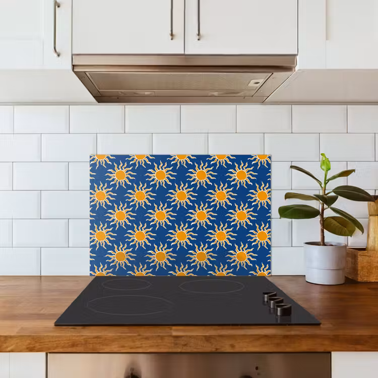 Fond de hotte - Soleil - Motif - Bleu — 3