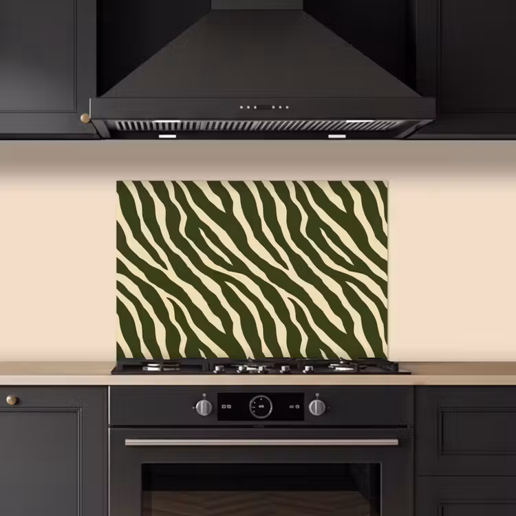 Fond de hotte - Zèbre - Motif - Vert — 5