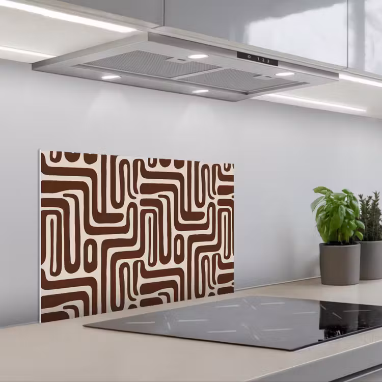 Fond de hotte - Abstrait - Motif - Marron — 1