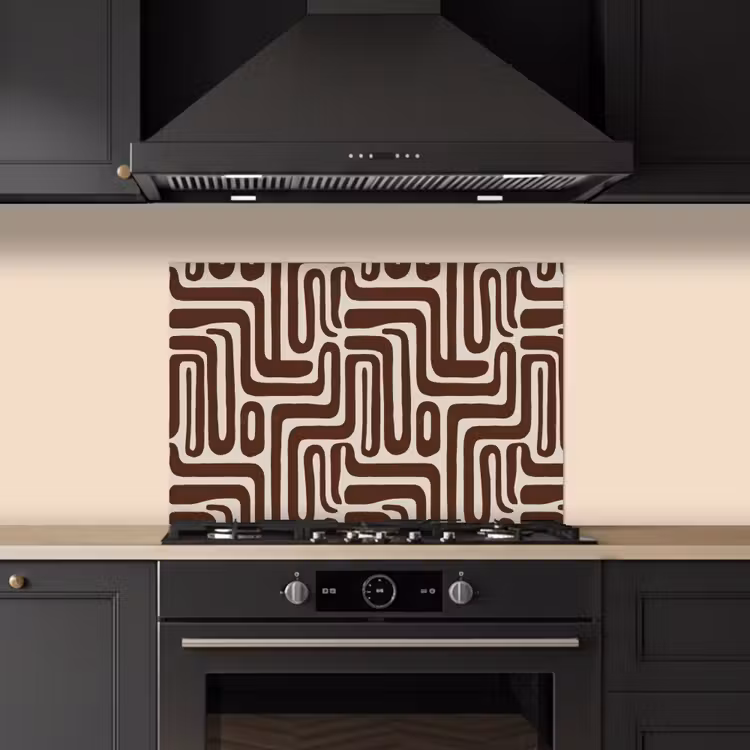Fond de hotte - Abstrait - Motif - Marron — 5