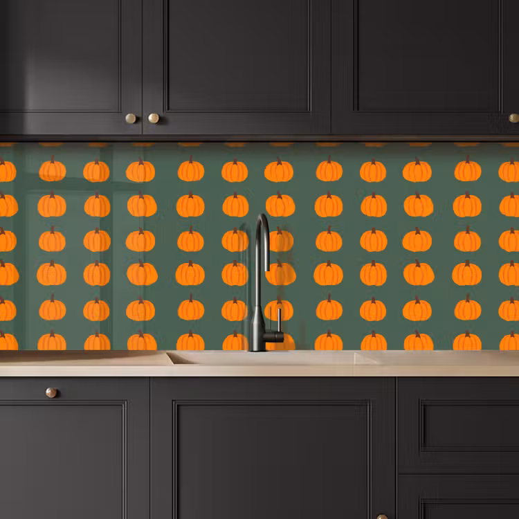 Fond de hotte - Citrouille - Motif - Orange — 6