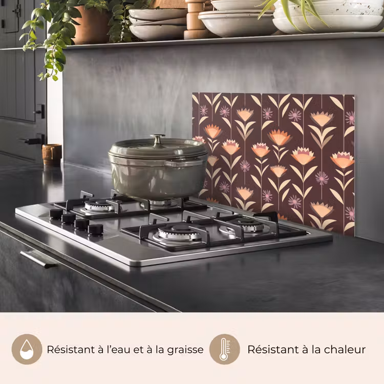 Fond de hotte - Elégant - Rétro - Marron — 2
