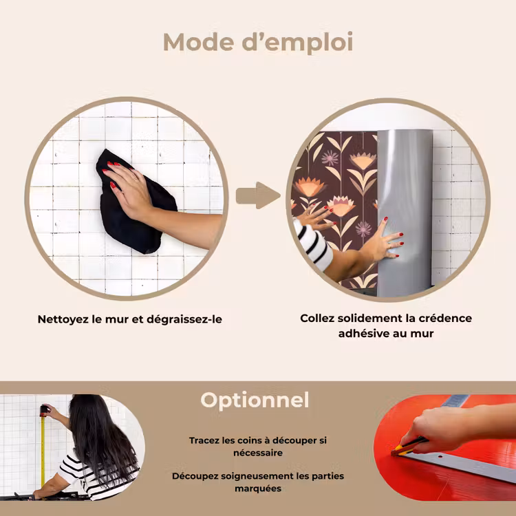 Fond de hotte - Elégant - Rétro - Marron — 6