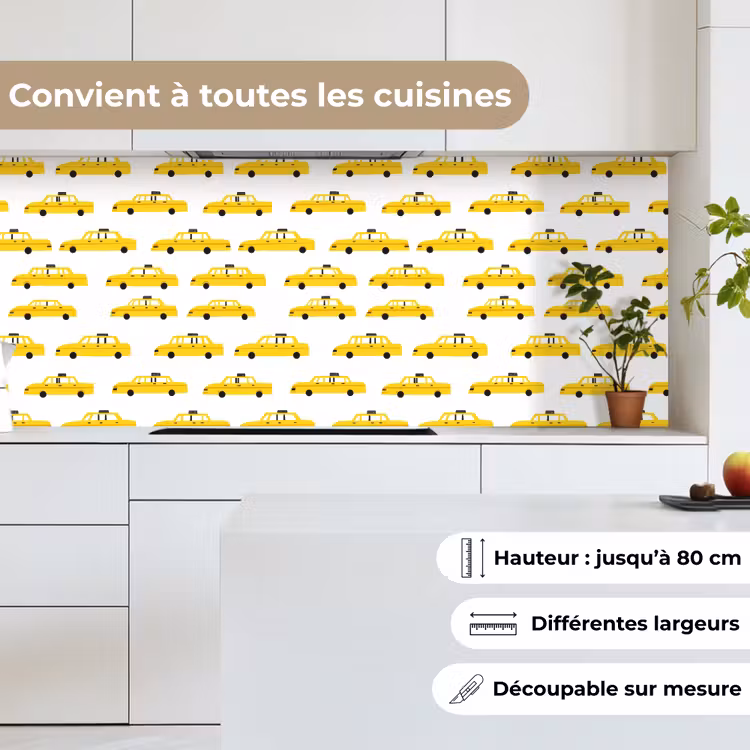 Fond de hotte - Taxi - Iconique - Jaune — 4
