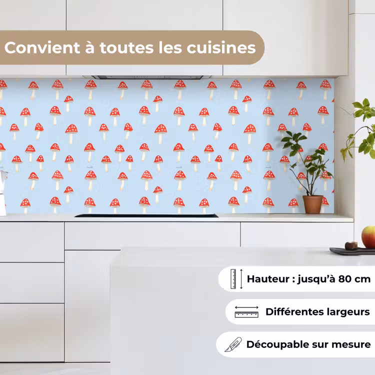 Fond de hotte - Champignon -Tale - Bleu — 4