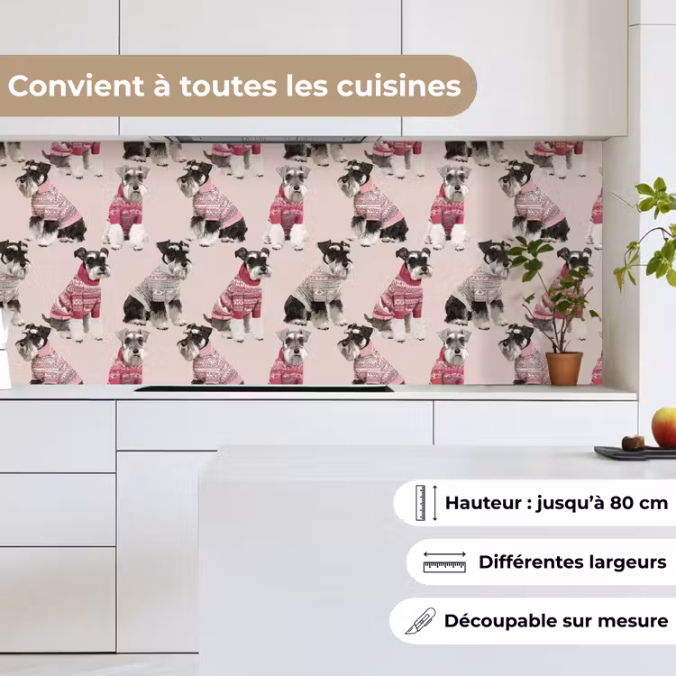 Fond de hotte - Chiens - Pulls - Rouge — 4