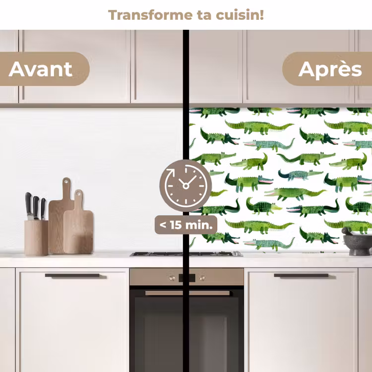 Fond de hotte - crocodile - Ludique - Vert — 2