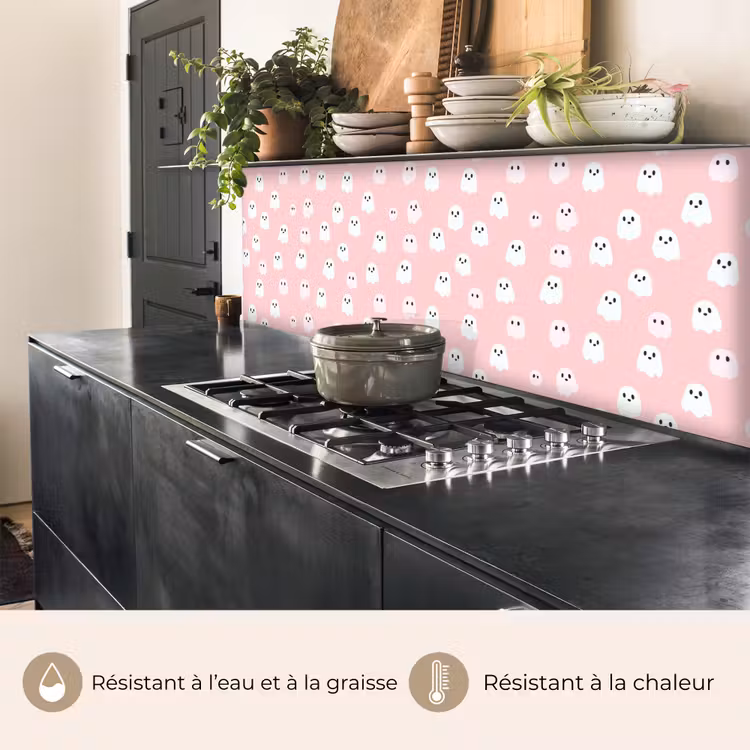 Fond de hotte - Fantômes - Motif - Rose — 3