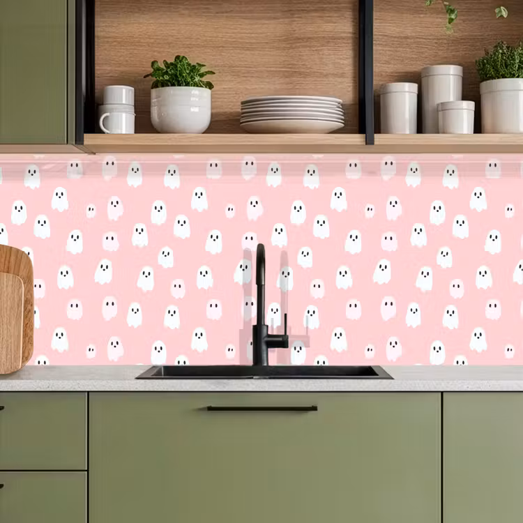 Fond de hotte - Fantômes - Motif - Rose — 5