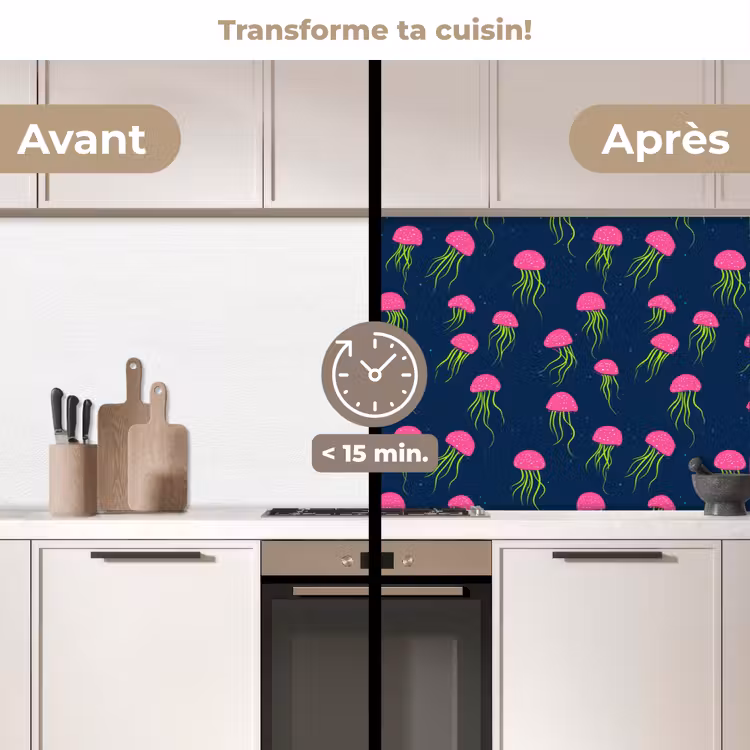 Fond de hotte - Méduse - Mer profonde - Néon — 2