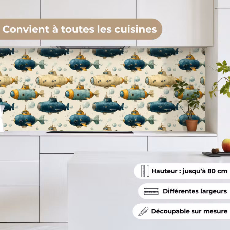 Fond de hotte - Bateau de plongée - Fantaisie - Coloré — 4