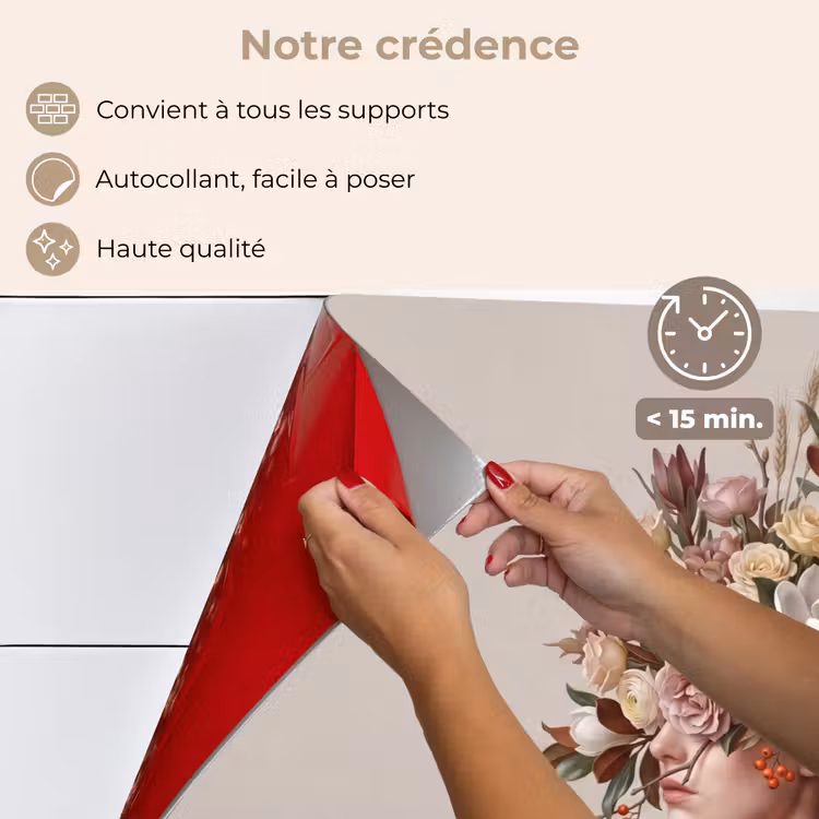 Fond de hotte - Visage - Bouquet - Coloré — 4