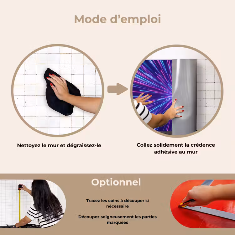 Fond de hotte - Dynamique - Espace - Coloré — 6