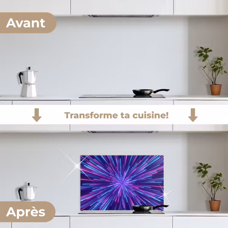 Fond de hotte - Dynamique - Espace - Coloré — 7
