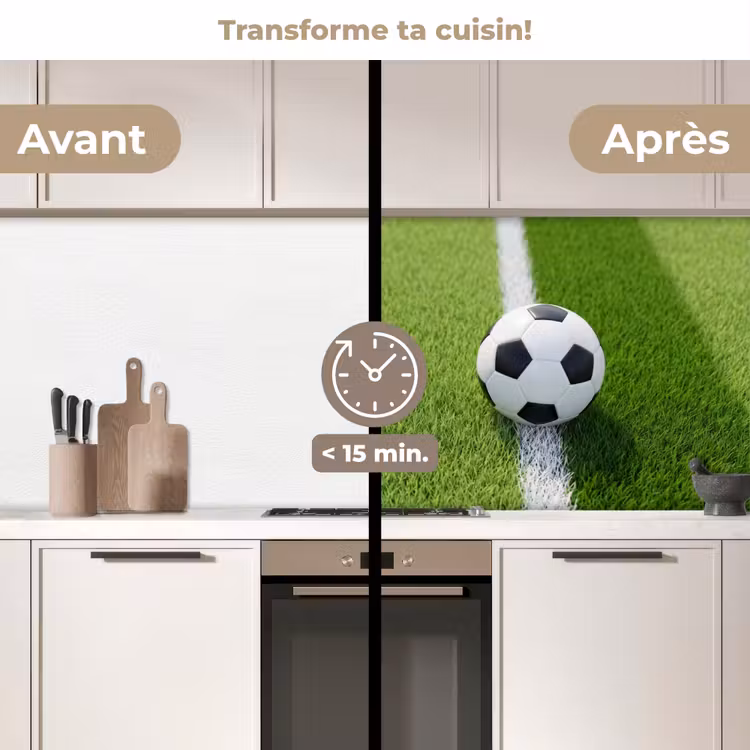 Fond de hotte - Football - Terrain en herbe - Sport - Vert — 2