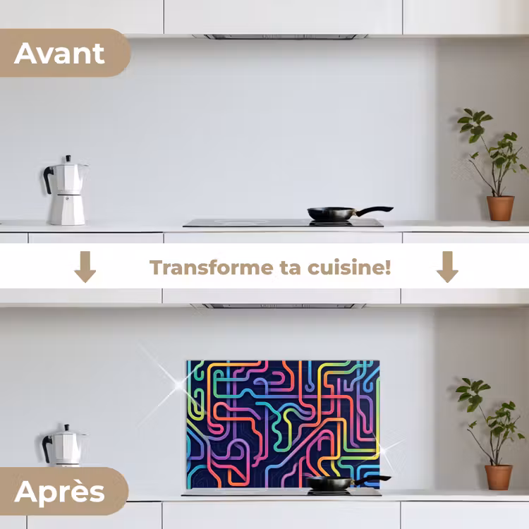 Fond de hotte - Rétro - Abstrait - Néon — 7