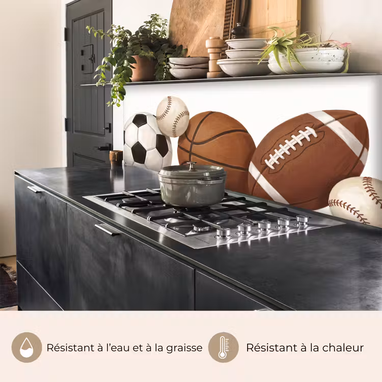 Fond de hotte - Sport - Ballons - Illustration — 3