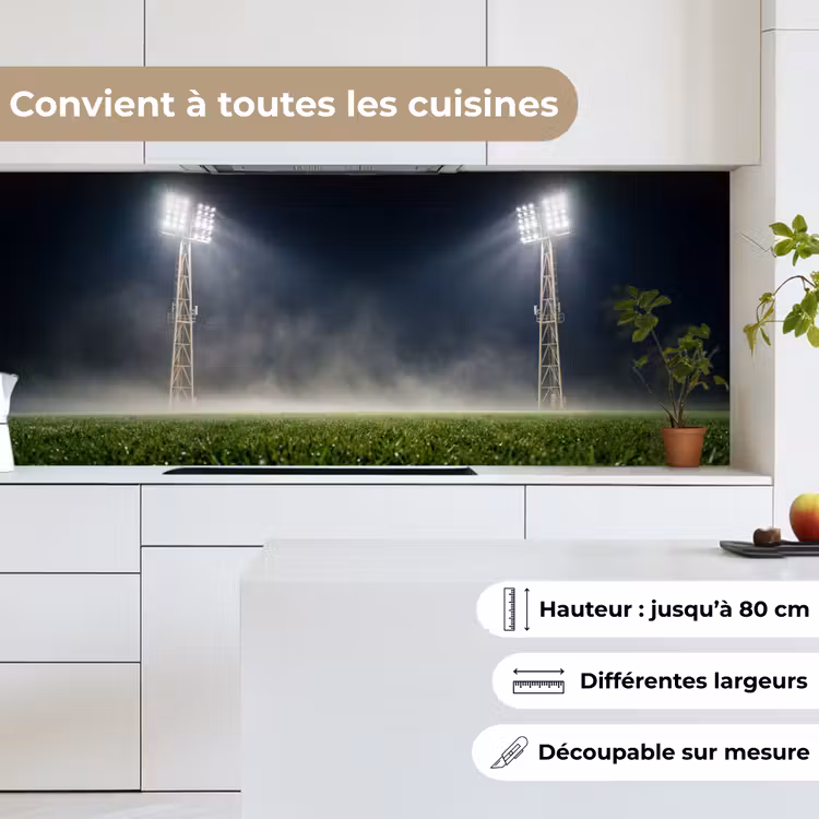 Fond de hotte - Stade - Mât d'éclairage - Sports - Nuit — 4