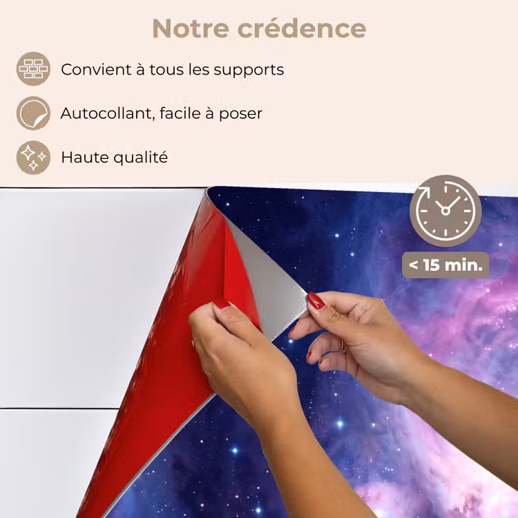 Fond de hotte - Espace - Étoiles - Colorées — 4