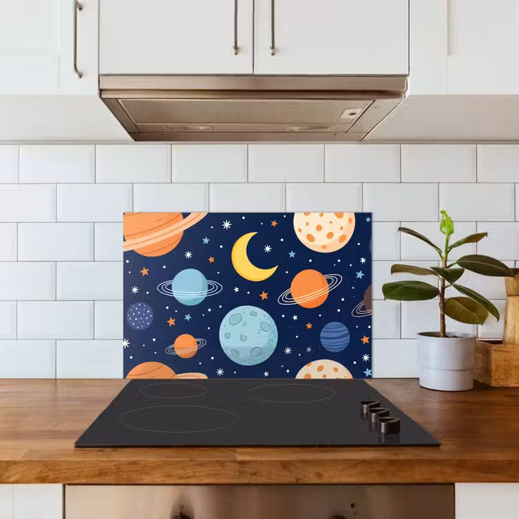 Fond de hotte - Espace - Planètes - Colorées — 3