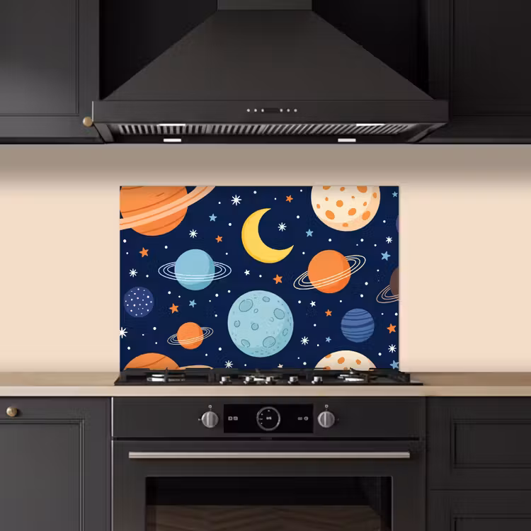 Fond de hotte - Espace - Planètes - Colorées — 5