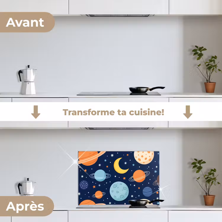 Fond de hotte - Espace - Planètes - Colorées — 7